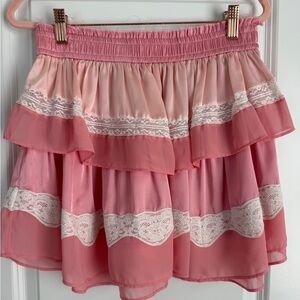 LoveShackFancy Ruffle Mini Skirt